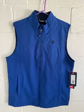 Izod Water Resistant Men's Softshell Vest- Medium